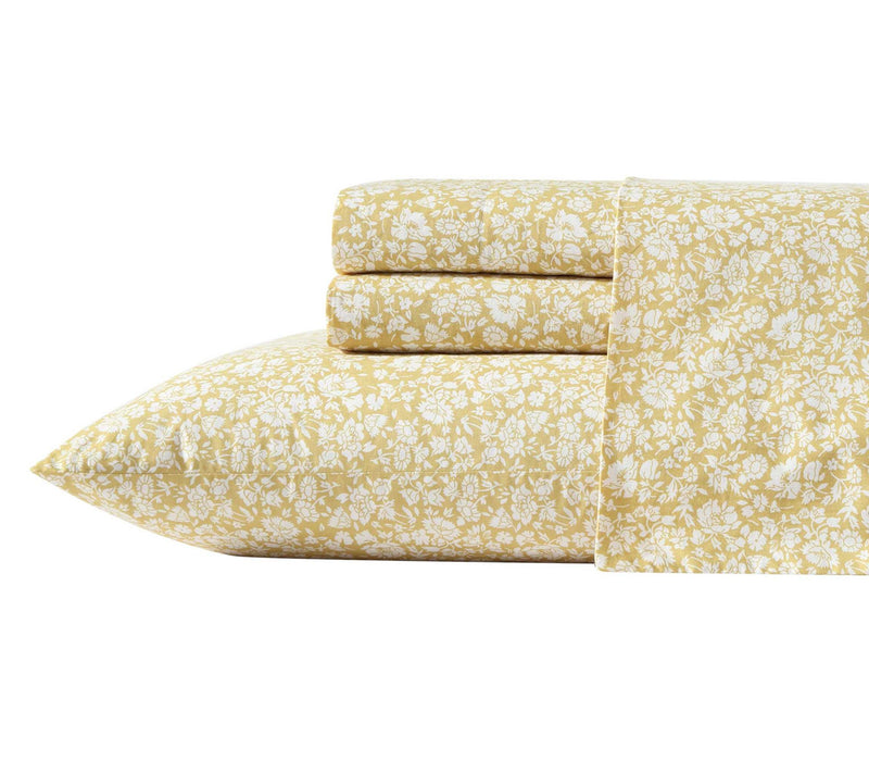 Laura Ashley Heirloom Ditzy Gold King Sheet Set — View 8