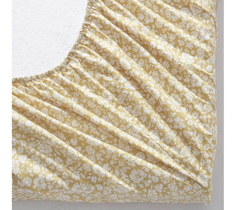 Laura Ashley Heirloom Ditzy Gold Twin Sheet Set — View 5