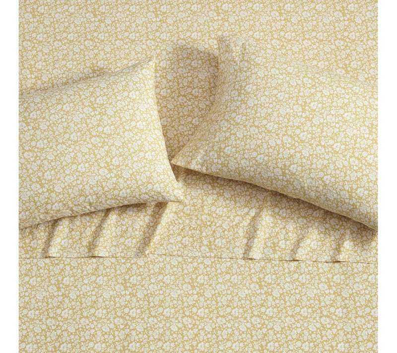 Laura Ashley Heirloom Ditzy Gold Twin Sheet Set — View 3