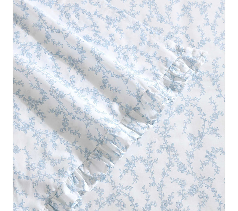 Laura Ashley Victoria Blue Full Sheet Set — View 4