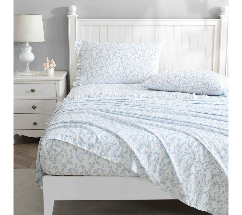 Laura Ashley Victoria Blue Full Sheet Set — View 2
