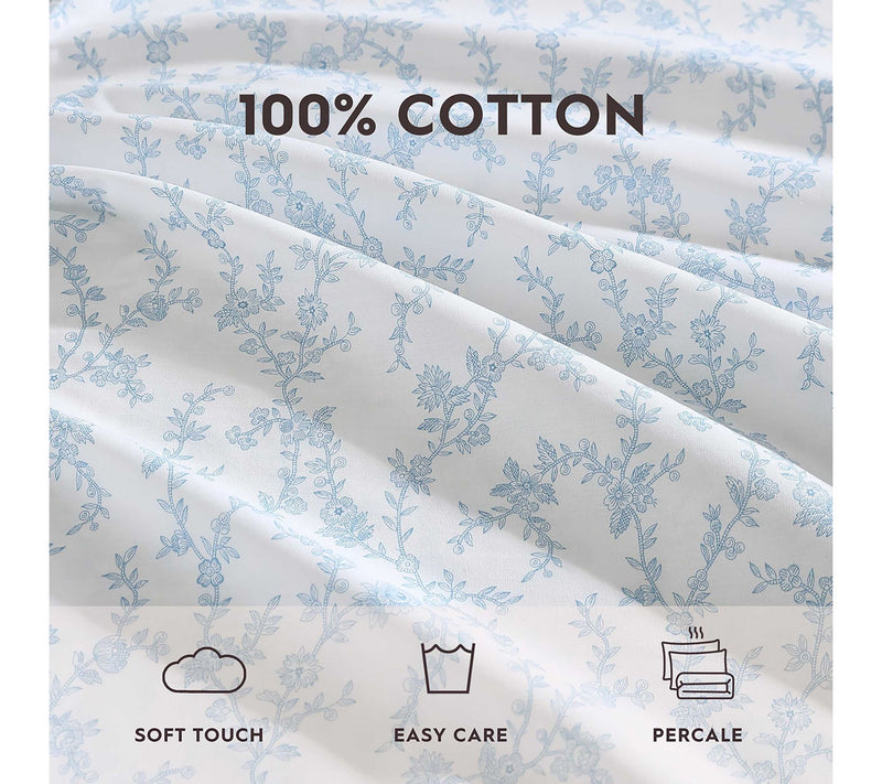 Laura Ashley Victoria Blue King Sheet Set — View 7