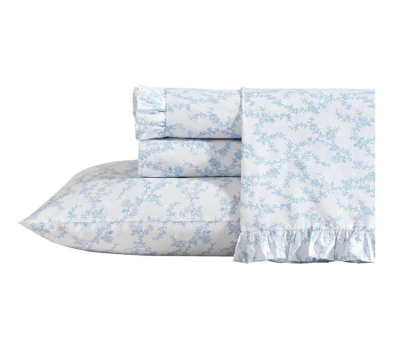 Laura Ashley Victoria Blue King Sheet Set — Main view
