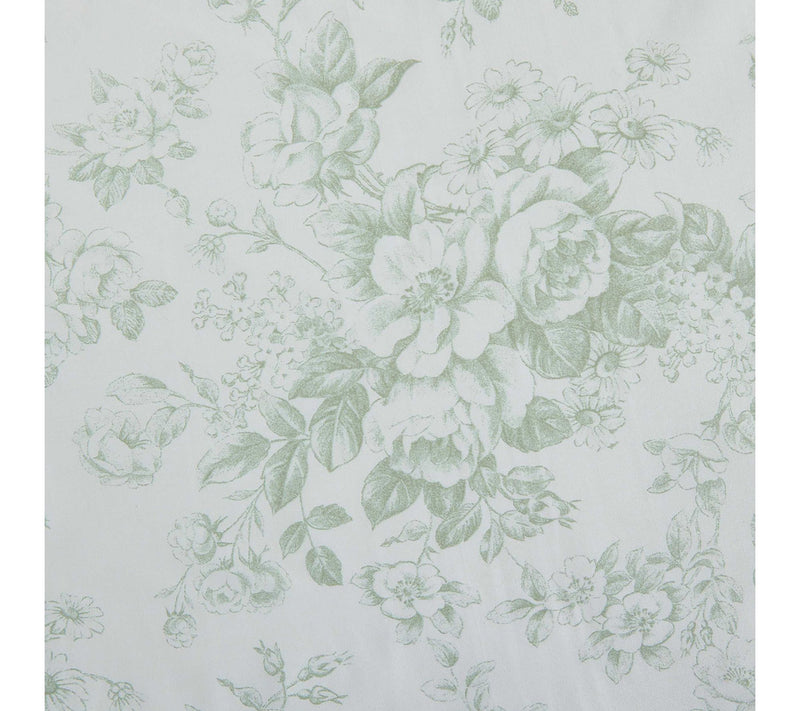Laura Ashley Toile Delight Green Twin Sheet Set — View 6