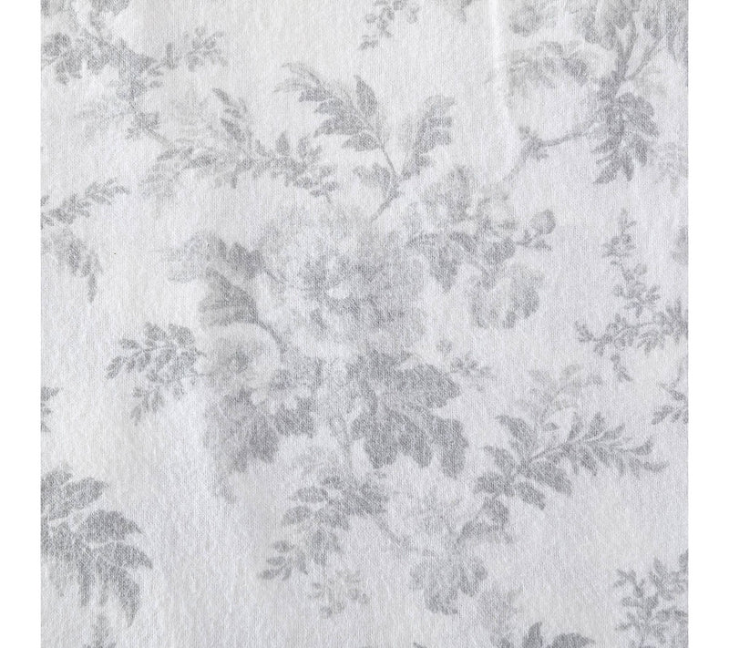 Laura Ashley Vanessa Grey King Flannel Sheet Set — View 6