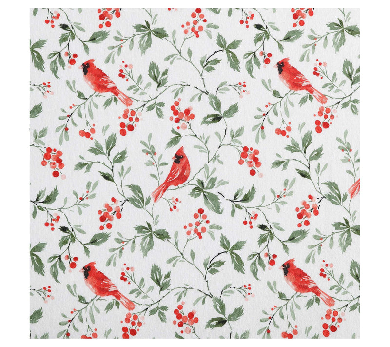 Laura Ashley Jolly Cardinals Twin Flannel SheetSet — View 6