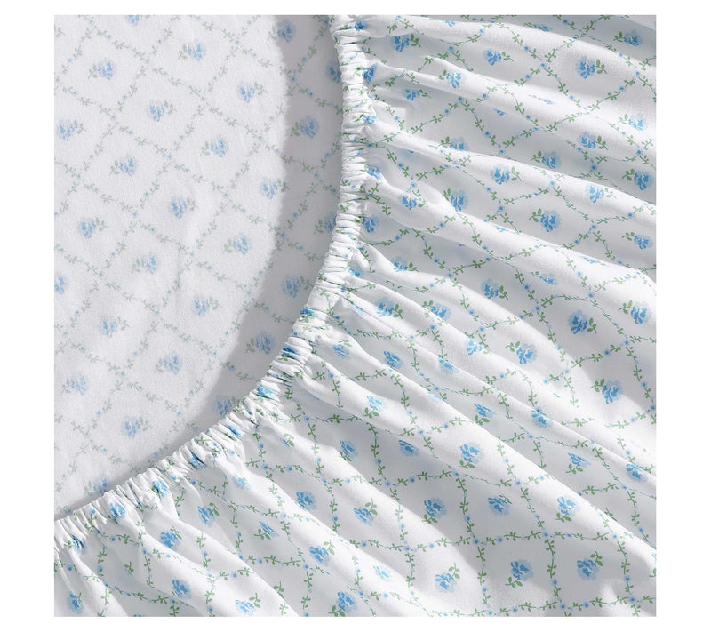 Laura Ashley Kate Blue-Green Queen Sheet Set — View 5