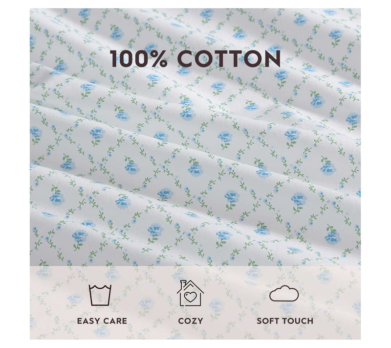 Laura Ashley Kate Blue-Green Full Sheet Set — View 7