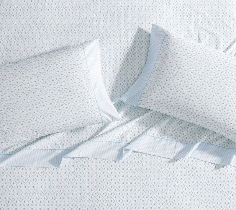 Laura Ashley Kate Blue-Green Twin Sheet Set — View 3