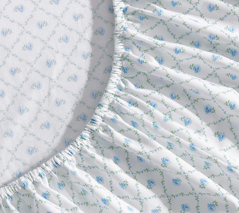 Laura Ashley Kate Blue-Green Twin Sheet Set — View 5