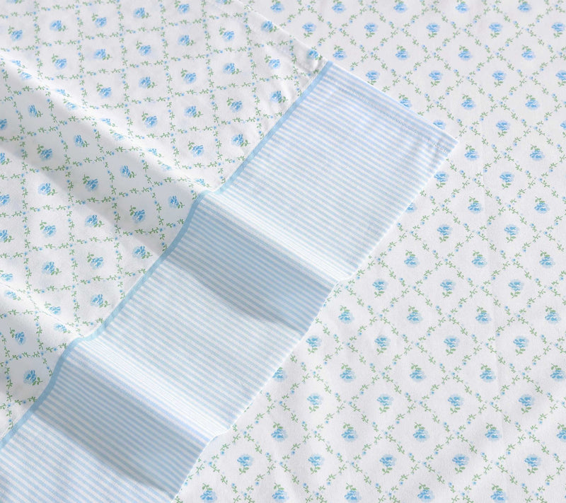 Laura Ashley Kate Blue-Green King Sheet Set — View 4