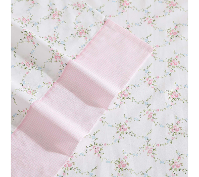 Laura Ashley Lynda Pink King Sheet Set — View 7