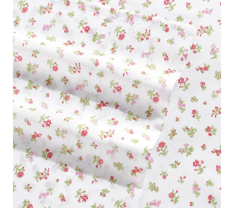 Laura Ashley Mae Pink Queen Sheet Set — View 5