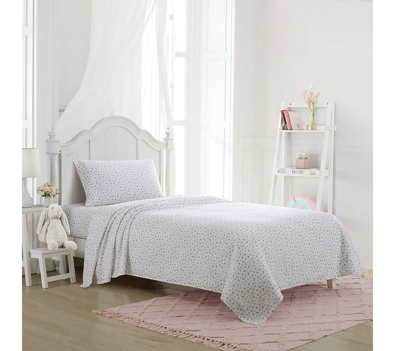 Laura Ashley Mae Pink Full Sheet Set — View 8