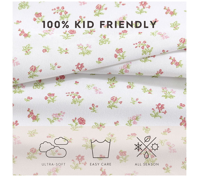 Laura Ashley Mae Pink Full Sheet Set — View 6