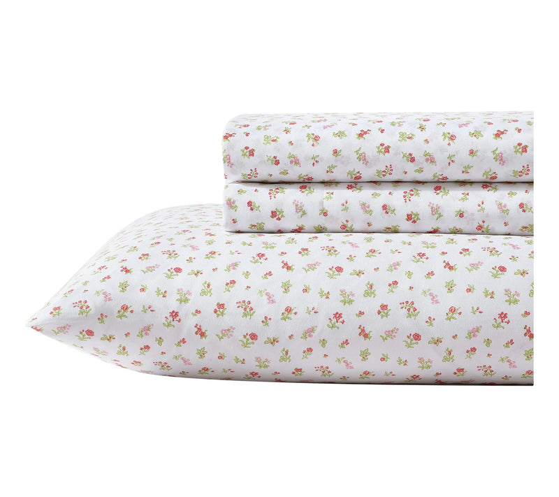 Laura Ashley Mae Pink TwinXL Sheet Set — View 10