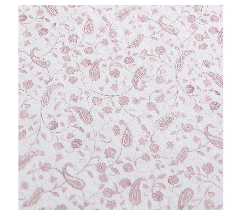 Laura Ashley Paisley Prance Pink Full Flannel Sheet Set — View 7