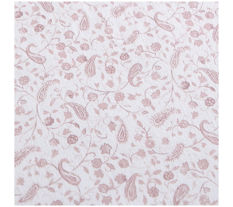 Laura Ashley Paisley Prance Pink Twin Flannel Sheet Set — View 7