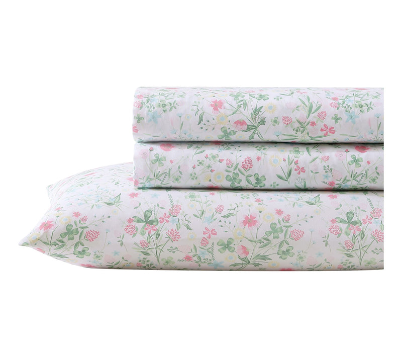 Laura Ashley Posey Dance Pink TwinXL Sheet Set — View 9
