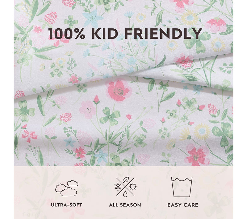 Laura Ashley Posey Dance Pink TwinXL Sheet Set — View 7