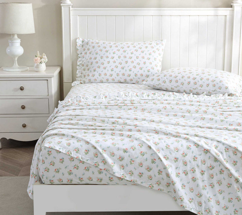 Laura Ashley Roseford Orange Floral Full Sheetet — View 2