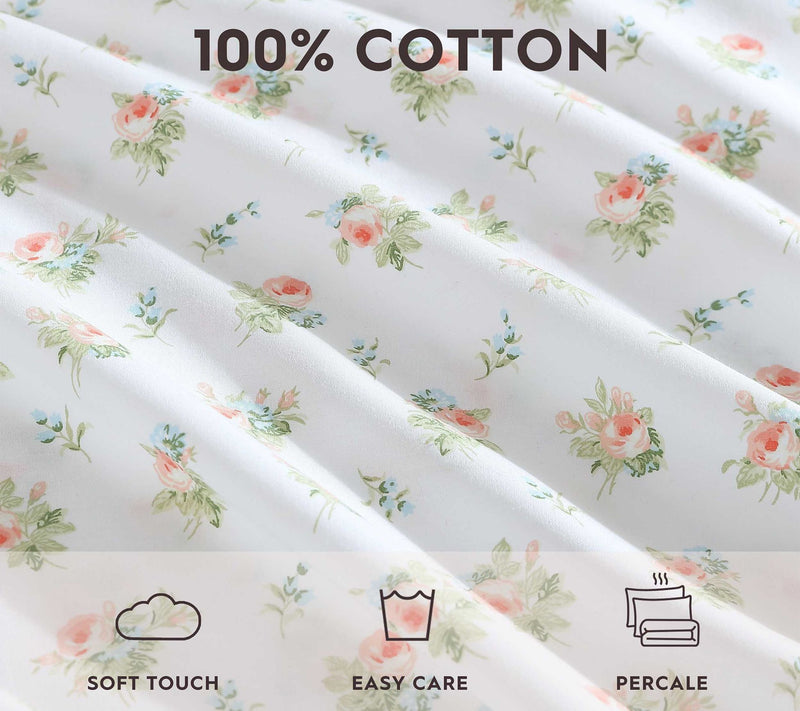 Laura Ashley Roseford Orange Floral Full Sheetet — View 7