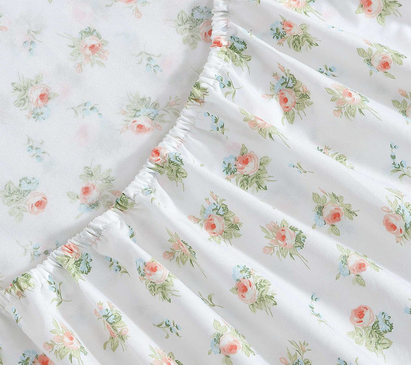 Laura Ashley Roseford Orange Floral King Sheetet — View 5