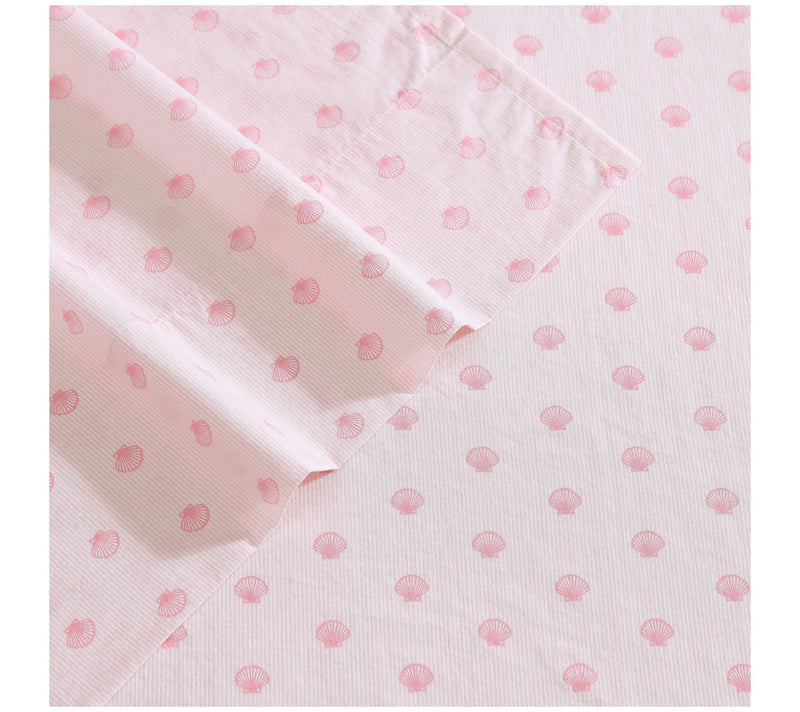 Laura Ashley Scallop Dollop Pink Queen Sh eet St — View 4