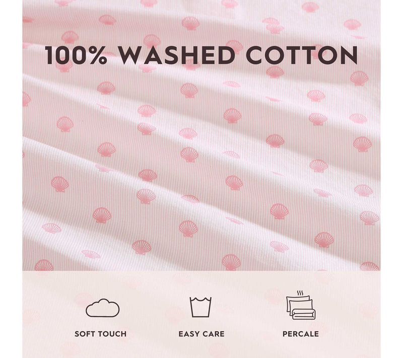 Laura Ashley Scallop Dollop Pink Twin Sheet Set — View 7