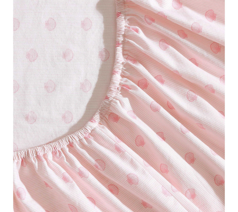 Laura Ashley Scallop Dollop Pink Twin Sheet Set — View 5