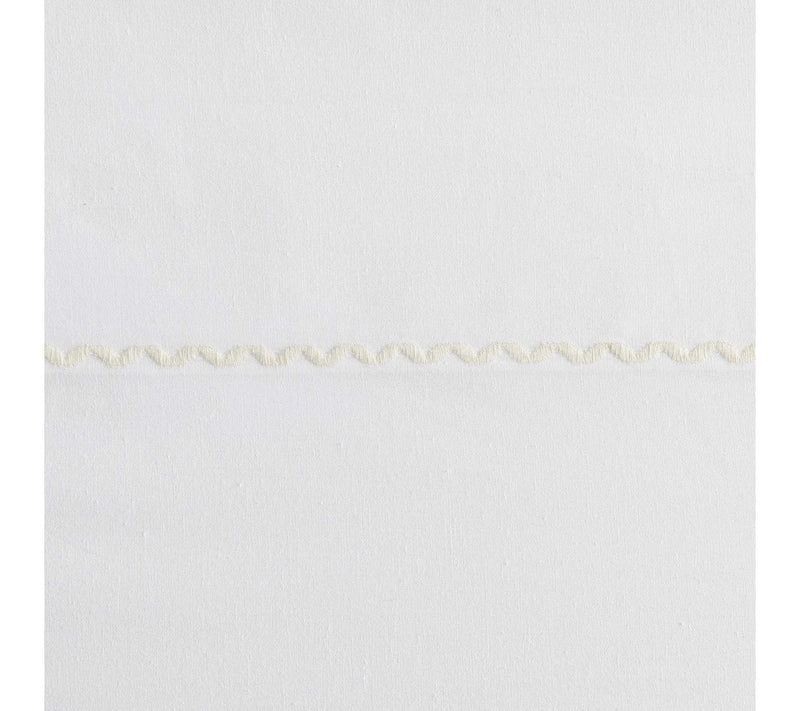 Laura Ashley Scallop Embroidered Ivory Full Sheet Set — View 6