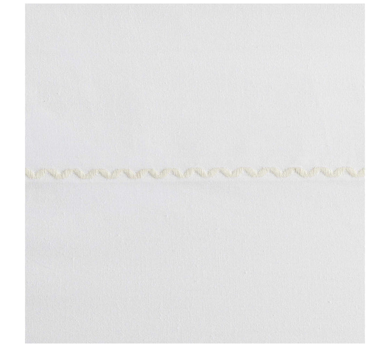 Laura Ashley Scallop Embroidered Ivory King Sheet Set — View 6