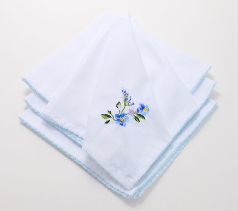 Charles Gallen Set of 4 Embroidered Napkins — View 2