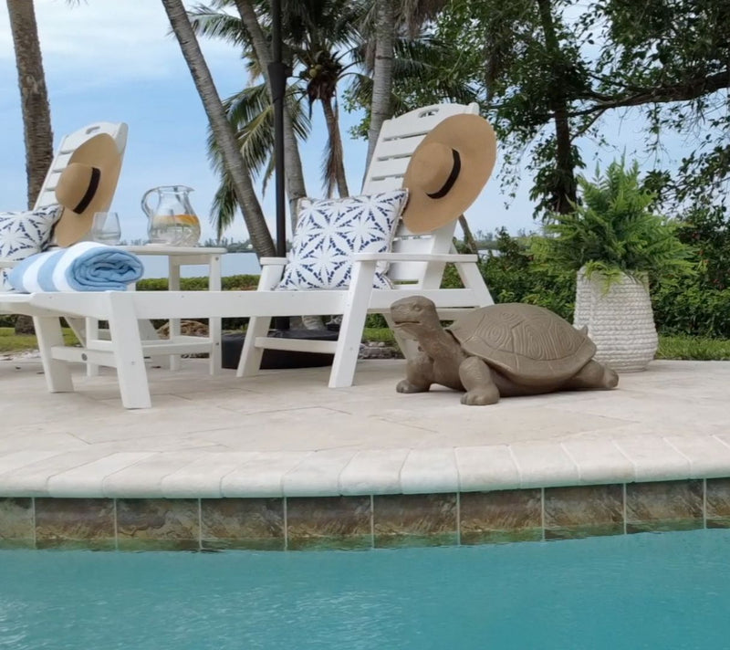26" Oversized Outdoor Lawn Turtle by Kim Gravel — View 5