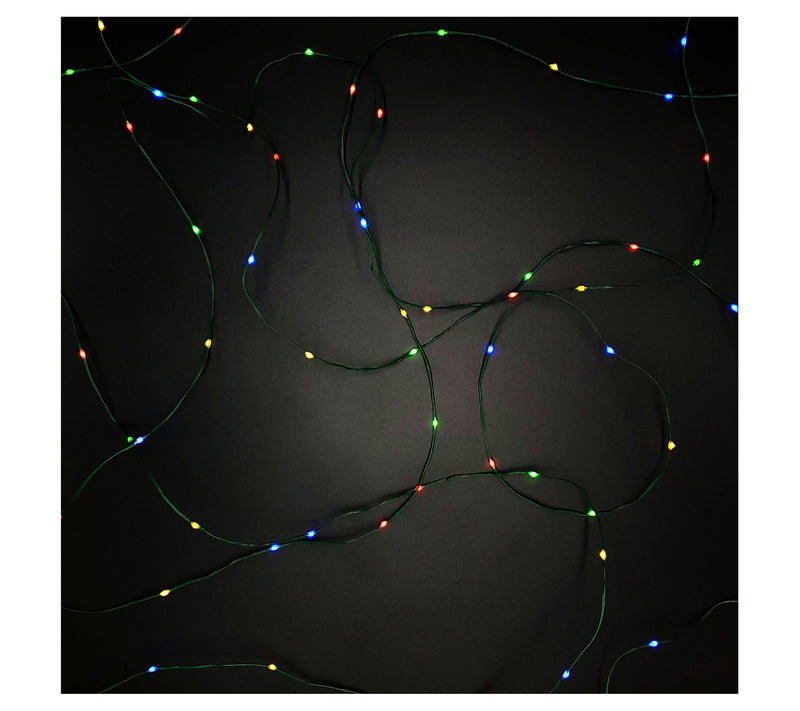 LumaBase Solar PVC Coated Fairy String Lights-Multicolor — View 2