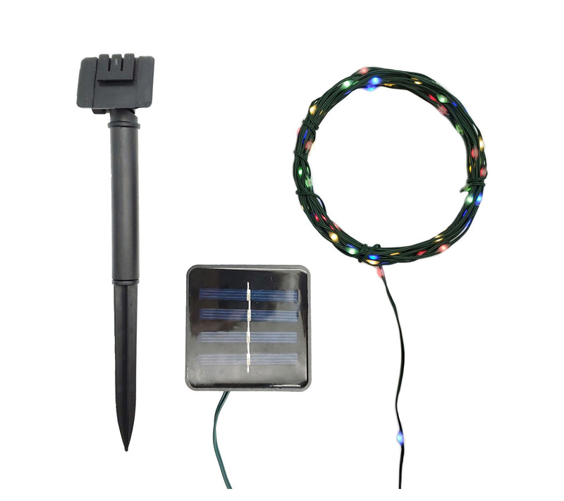 LumaBase Solar PVC Coated Fairy String Lights-Multicolor — Main view