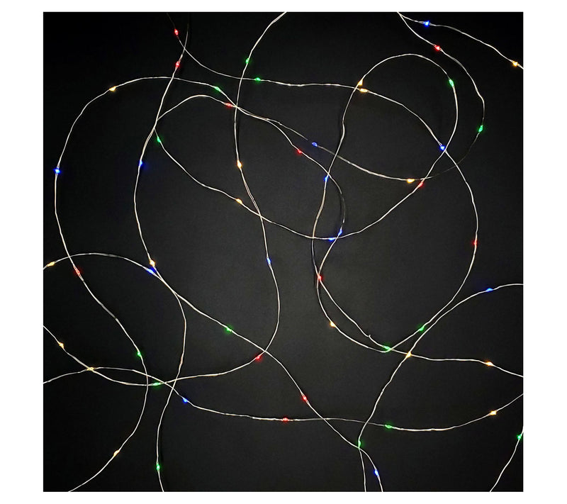 LumaBase Solar Powered LED Fairy String Lights-Multicolor — View 2