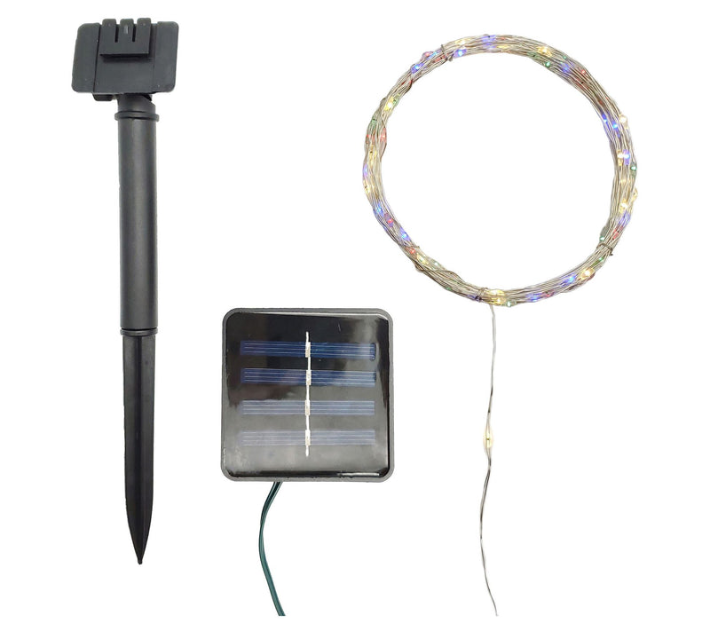 LumaBase Solar Powered LED Fairy String Lights-Multicolor — View 7