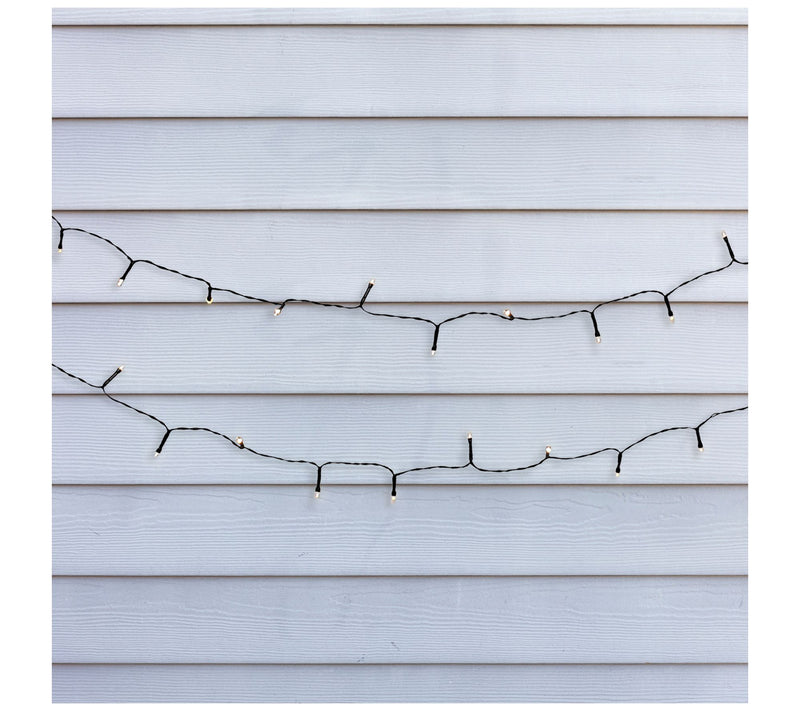 LumaBase Solar Mini String Lights with Soft White Bulbs — View 4