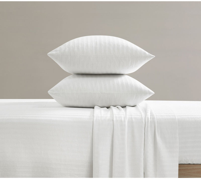 Royal Velvet Signature Dobby Stripe 4 Piece CalKing Sheet Set — View 4