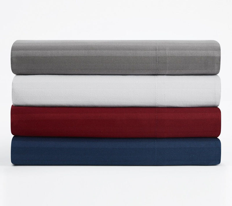 Royal Velvet Signature Dobby Stripe 5pc Split King Sheet Set — View 5