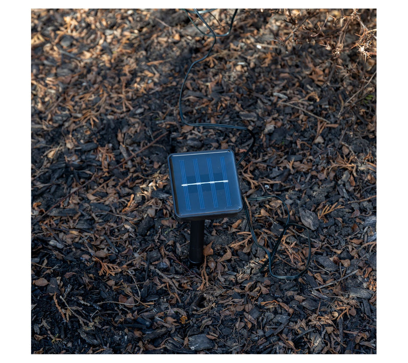 Lumabase Solar-Powered String Lights with Faceted Balls — View 4