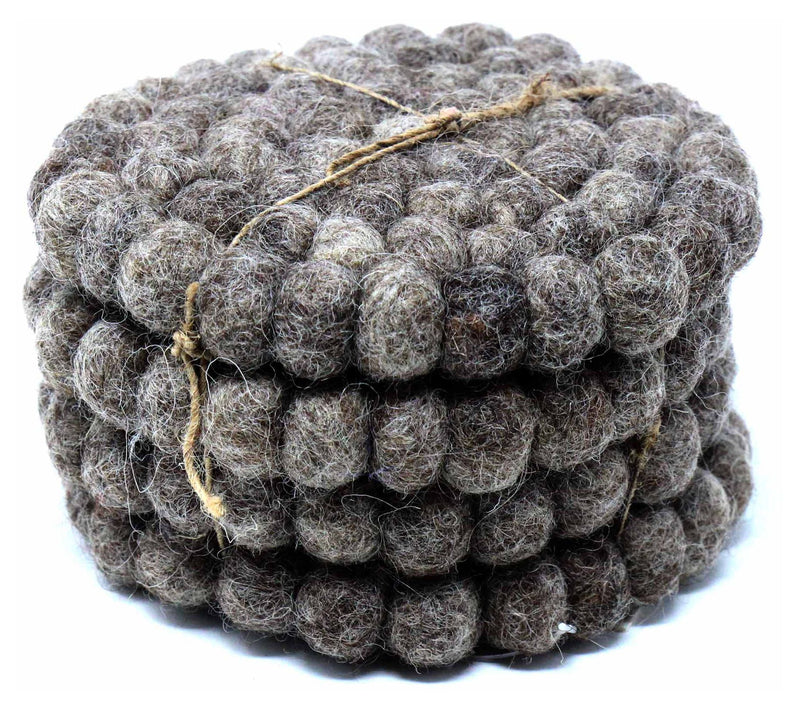 Global Crafts Handcrafted Felt Trivet & CoasterSet — View 2