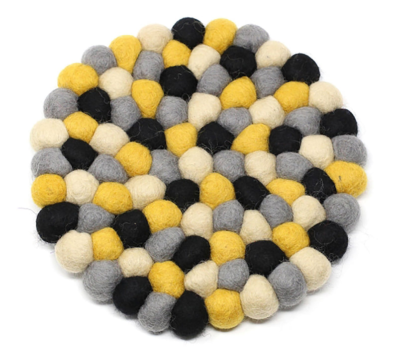 Global Crafts Handcrafted Felt Trivet & CoasterChakra Set — View 3