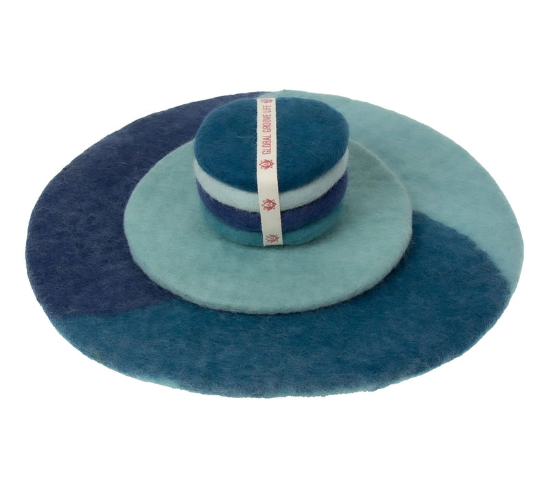 Global Crafts Felt Paisley Charger, Trivet & Coaster Gift Set — Main view
