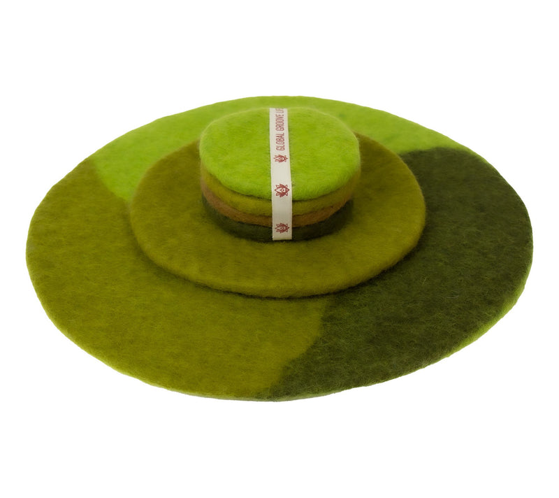 Global Crafts Felt Paisley Charger, Trivet & Coaster Gift Set — View 14