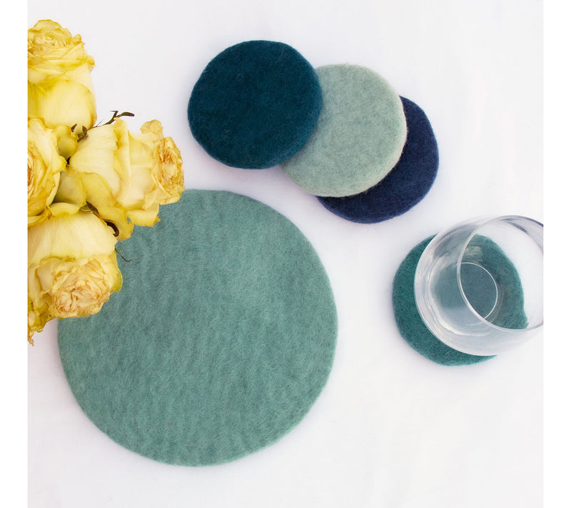 Global Crafts Felt Macaroon Trivet & Coaster Gift Set — View 4