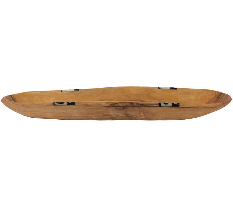 Global Crafts Oblong Nested Olive Wood ServingBowls, Set of 3 — View 8