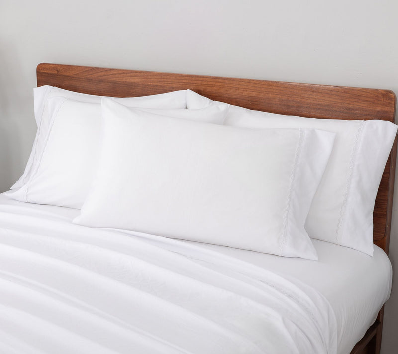 Berkshire Eyelet Embroidered Heritage Wash Sheet Set- Full — View 11
