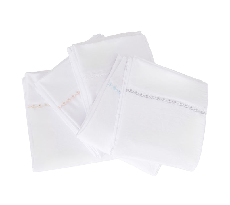 Berkshire Eyelet Embroidered Heritage Wash Sheet Set- King — View 17